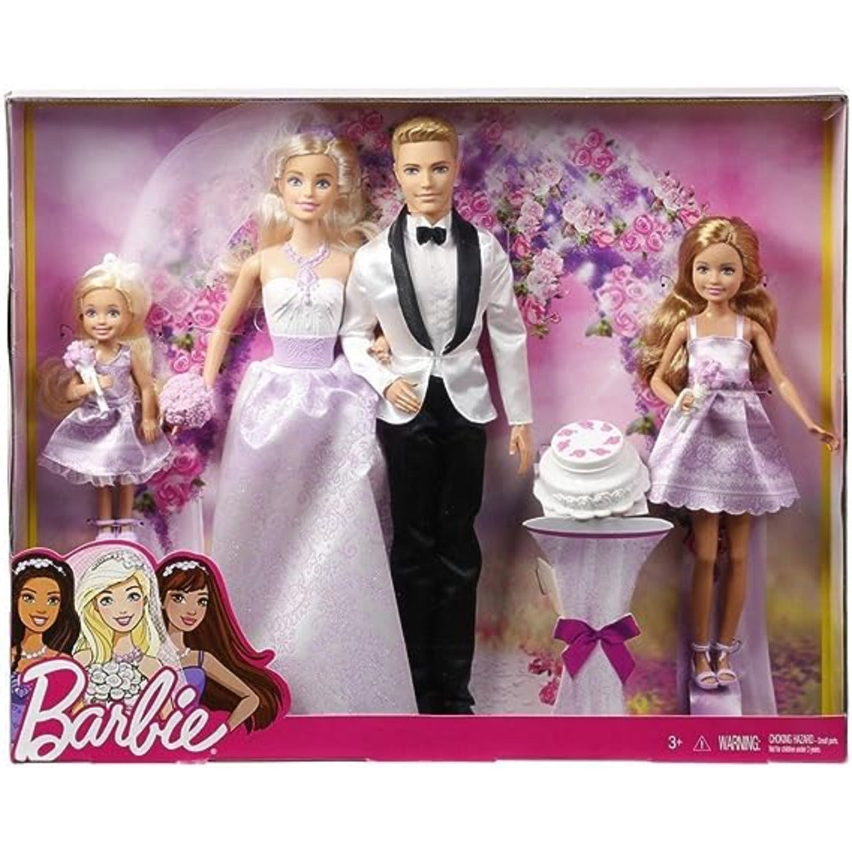 Сватбен Комплект Барби, Кен, Шаферки и Аксесоари Barbie Mattel