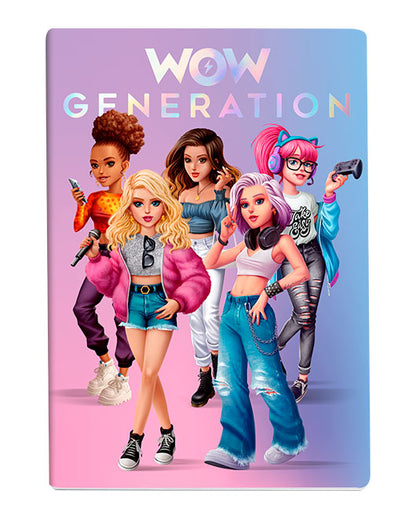 Сет от 3 тетрадки А5 WOW Generation, с меки корици