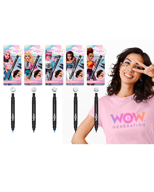 Очна линия с печат WOW Generation, 5 вида, Асортимент