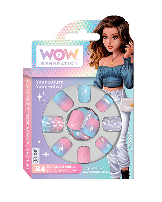Комплект лепящи нокти WOW Generation, 24 бр