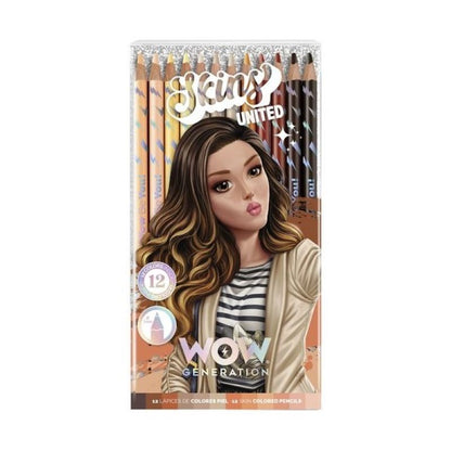 Цветни моливи 12 бр WOW Generation, Асортимент