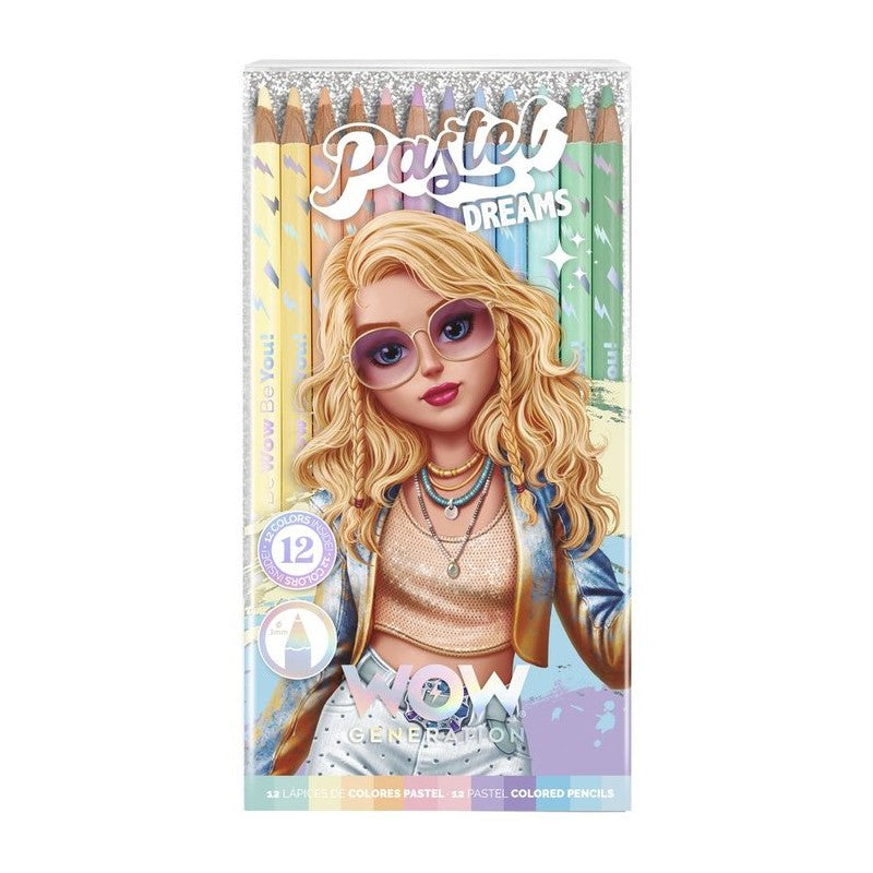 Цветни моливи 12 бр WOW Generation, Асортимент