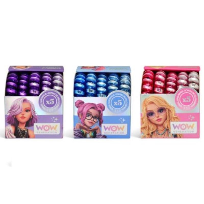 Сет ластици за коса WOW Generation, Асортимент