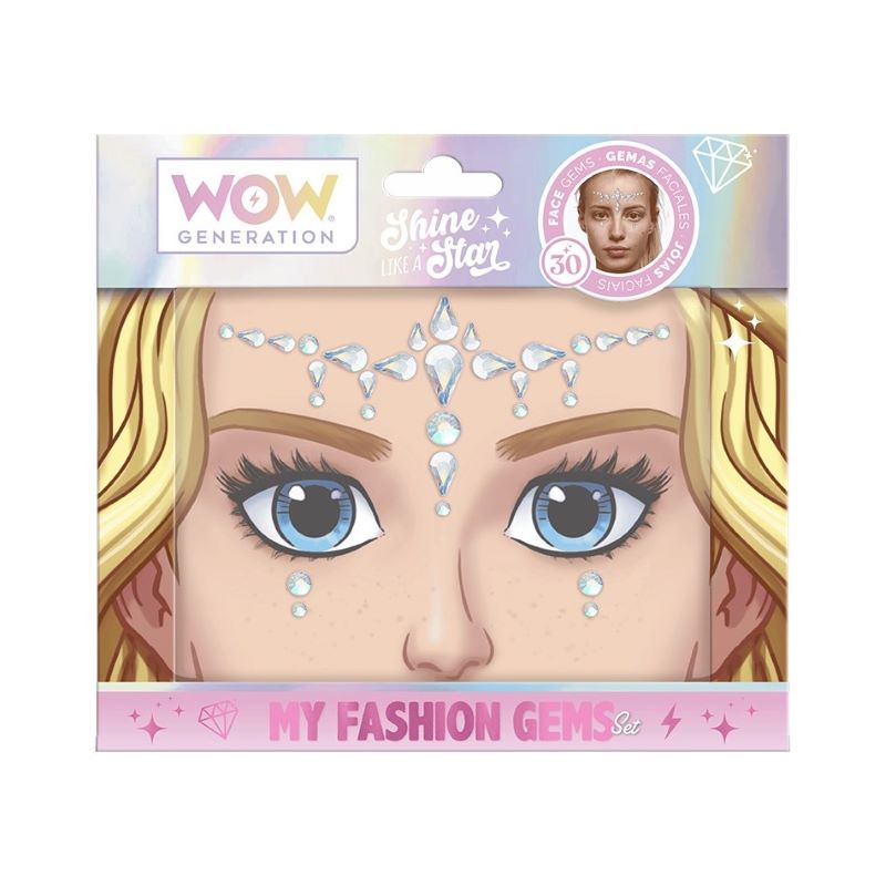 Блестящи камъчета за лице WOW Generation, Асортимент